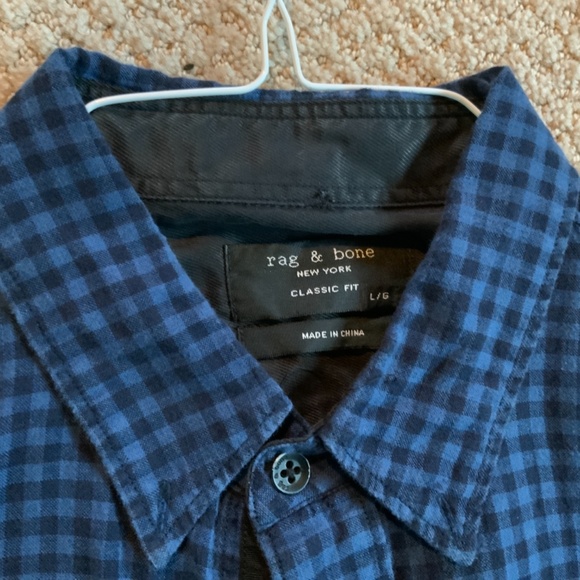 rag and bone Shortsleeved  Button Down - Picture 3 of 4